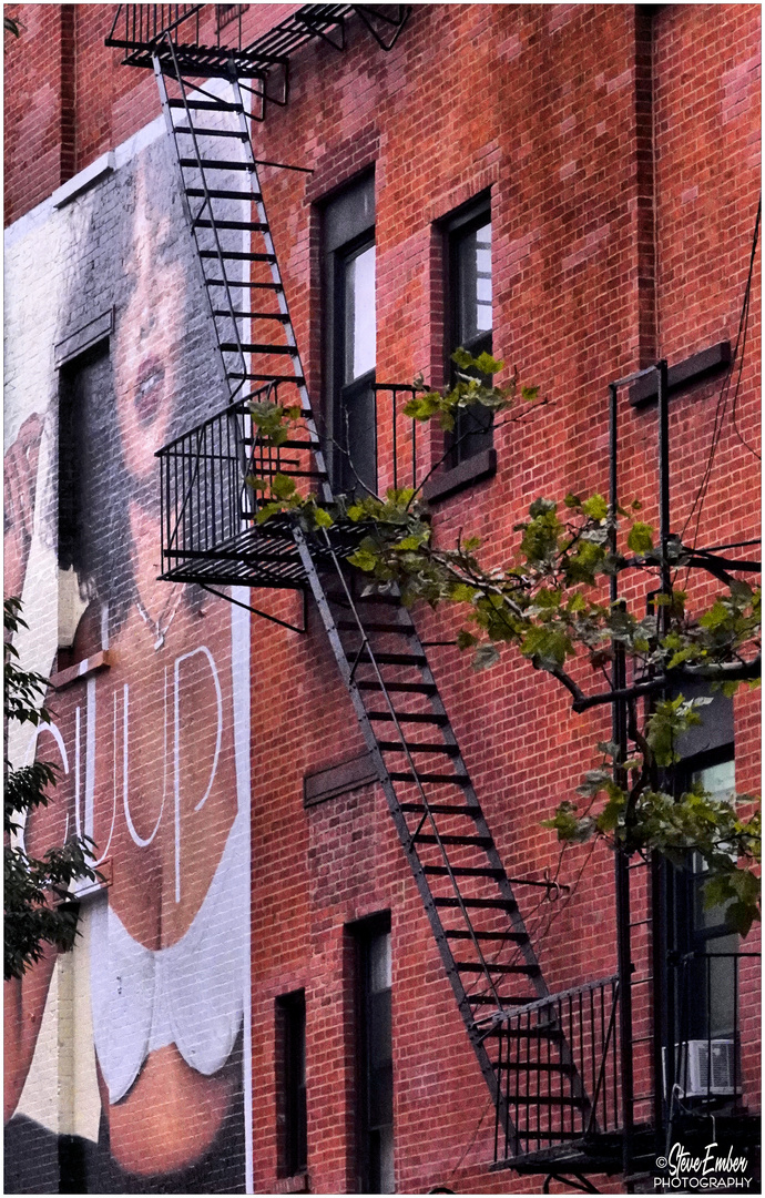 Fetching Femme + Fire Escape - A Village Sighting...