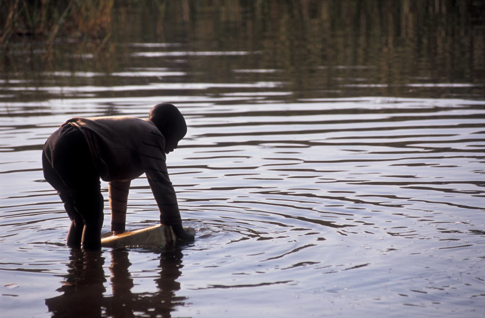 fetching water