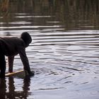 fetching water