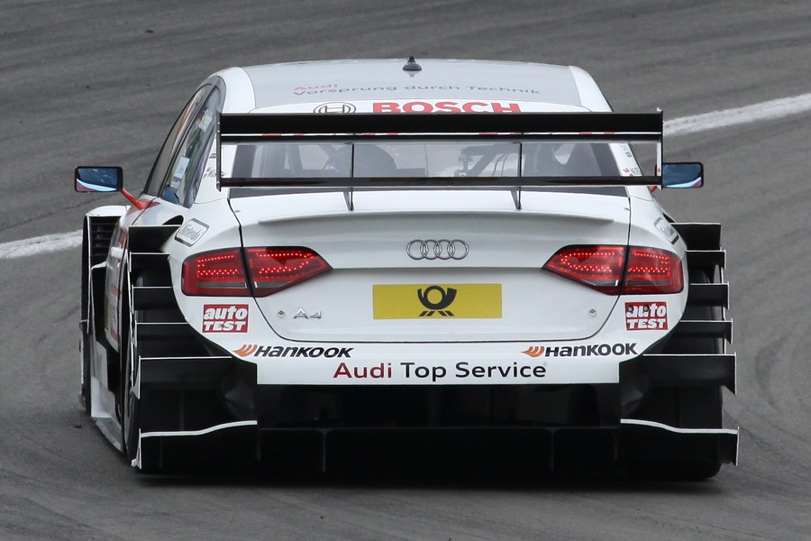 Fettes Audiheck bei der DTM am Nürburgring