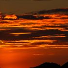 feu dans le ciel,berre les alpes