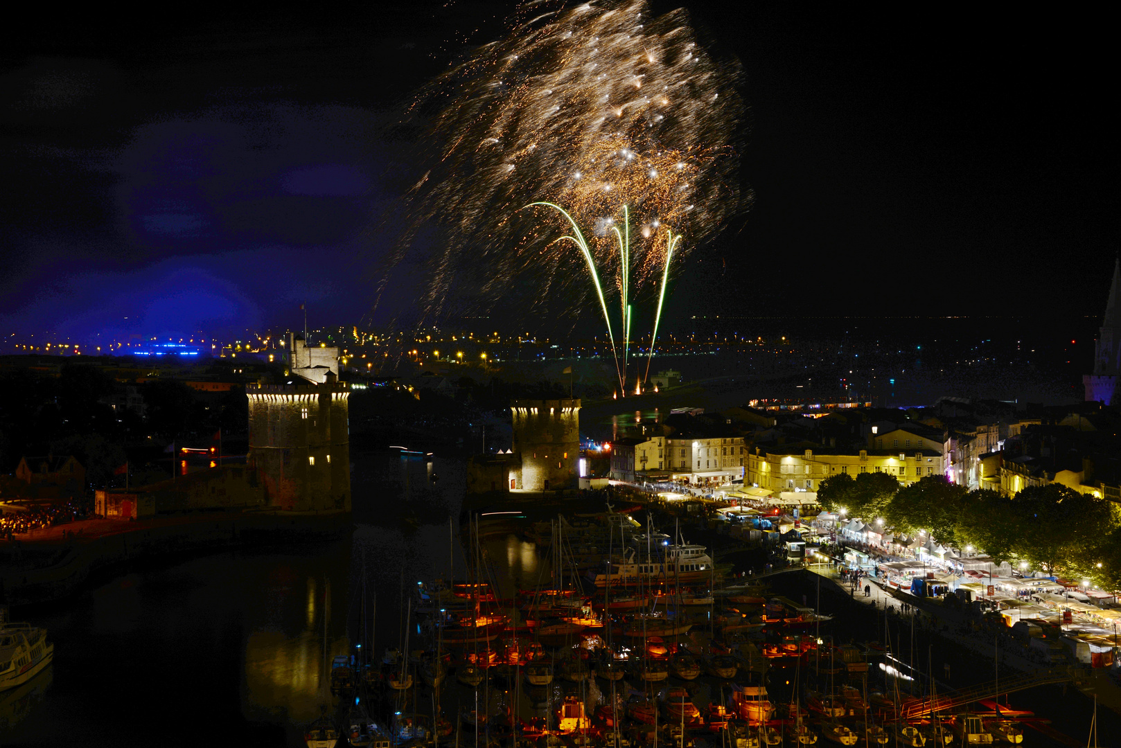 feu d'artifice 14 juillet à La Rochelle