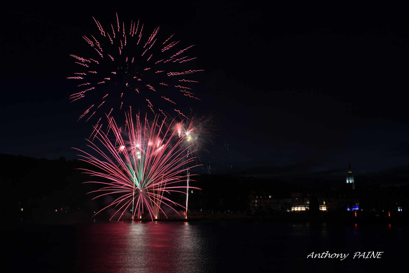 Feu d'artifice Caudebec en Caux