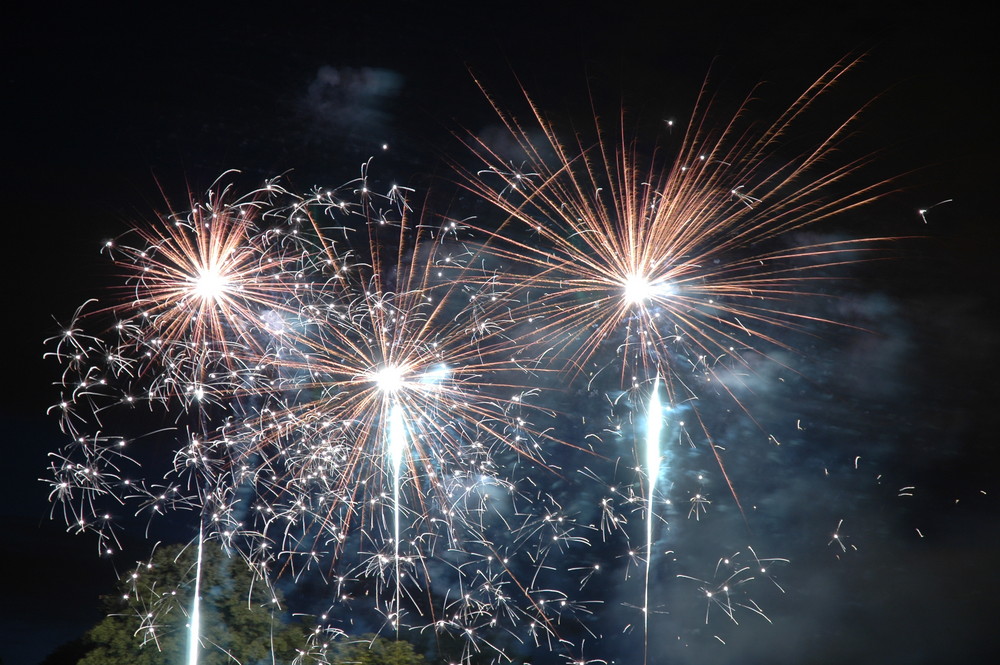 Feu d'artifice du 21 juillet à Waterloo, Belgique