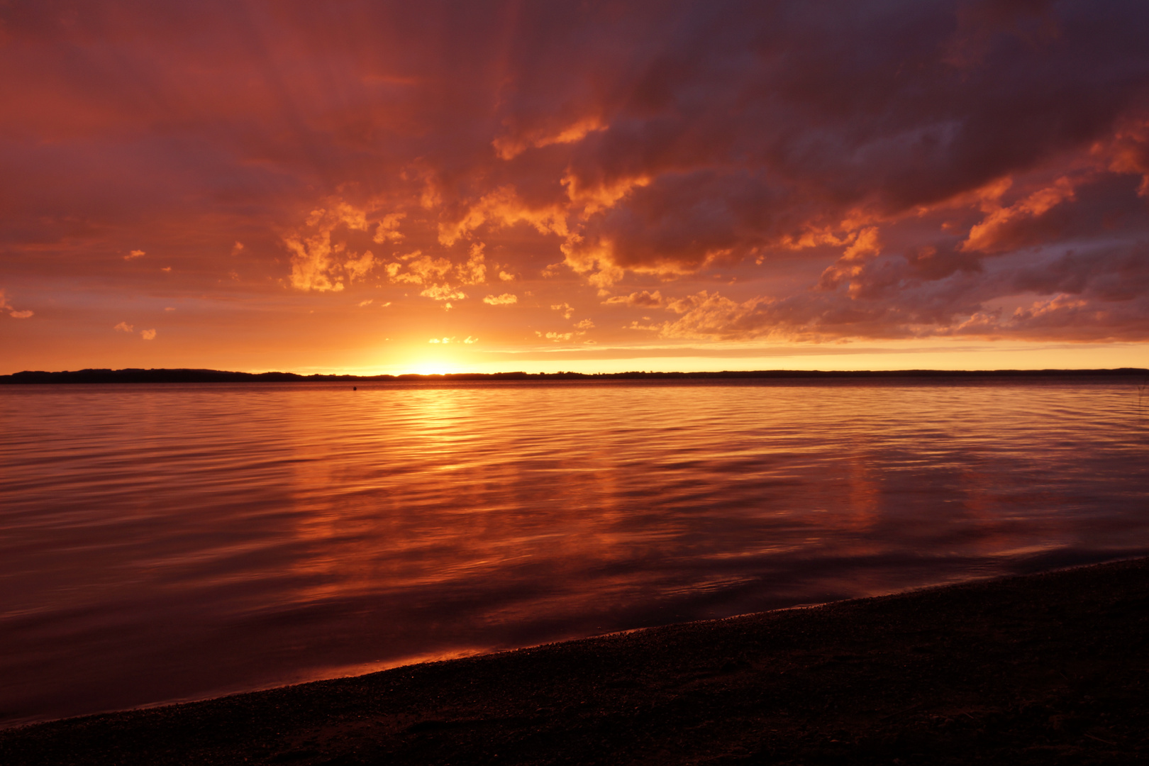 Feuer am Chiemsee