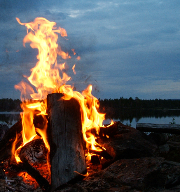 Feuer am See