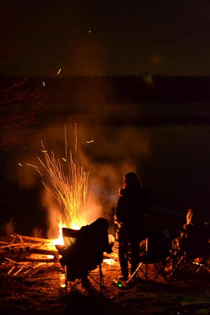 Feuer am See