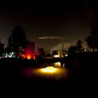 Feuer auf dem Wasser der Autostadt?