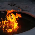 Feuer auf Eis