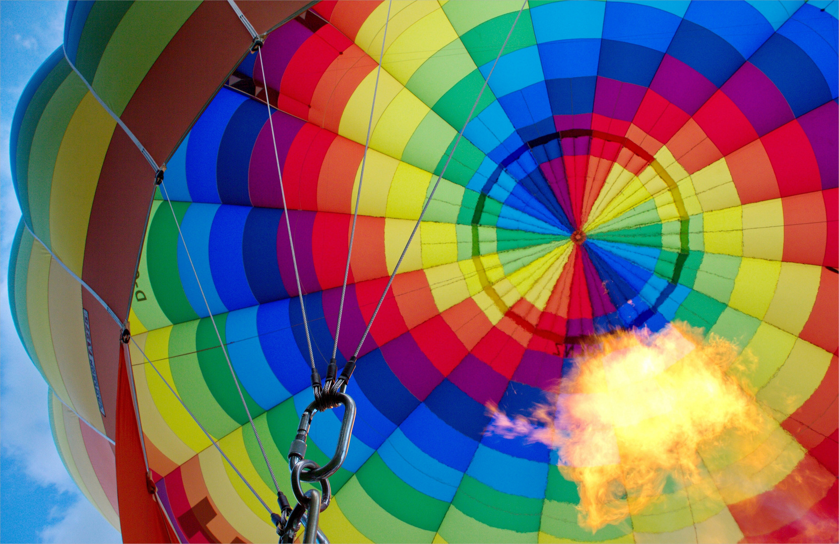 Feuer im Ballon