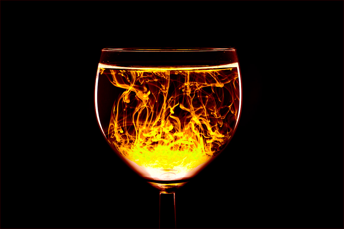 Feuer im Glas