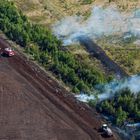 Feuer im Moor (Luftbild, aerial)