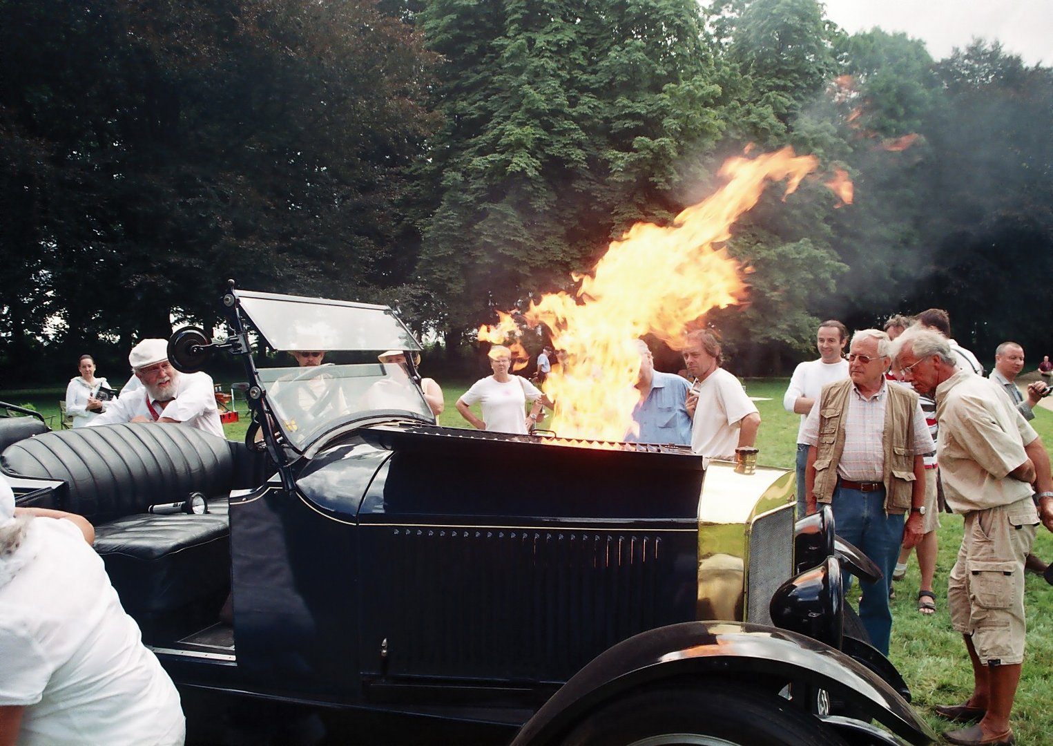 Feuer im Motorraum