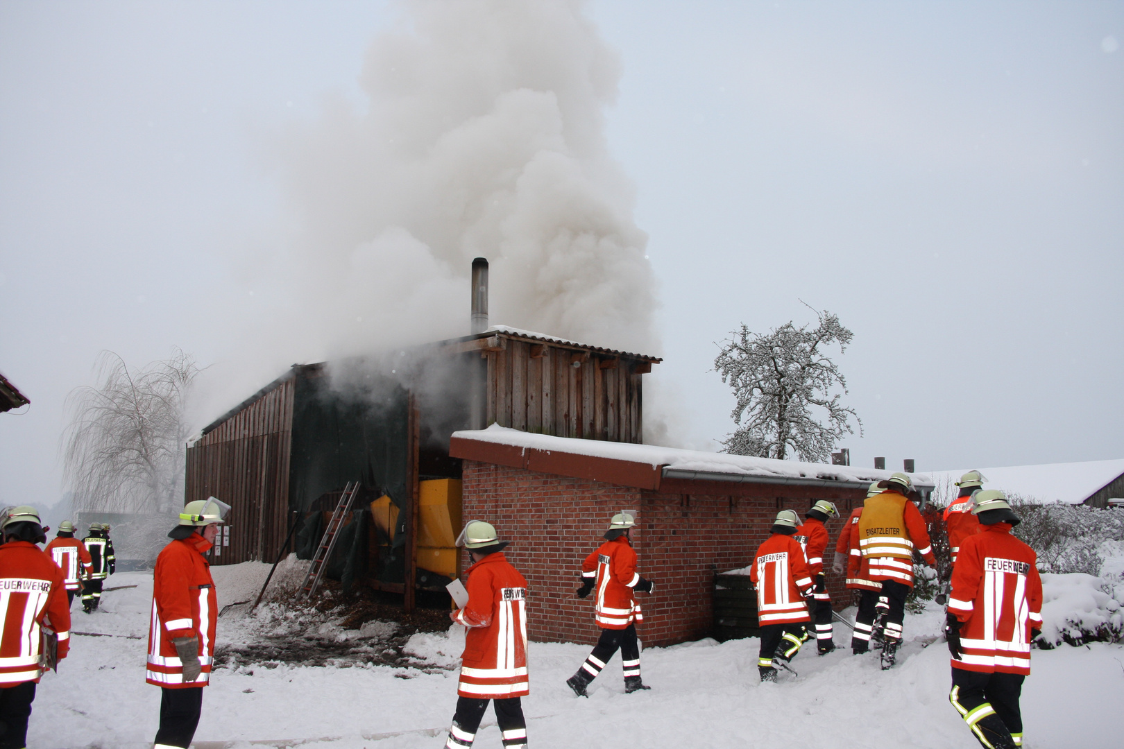 Feuer in Gebäude