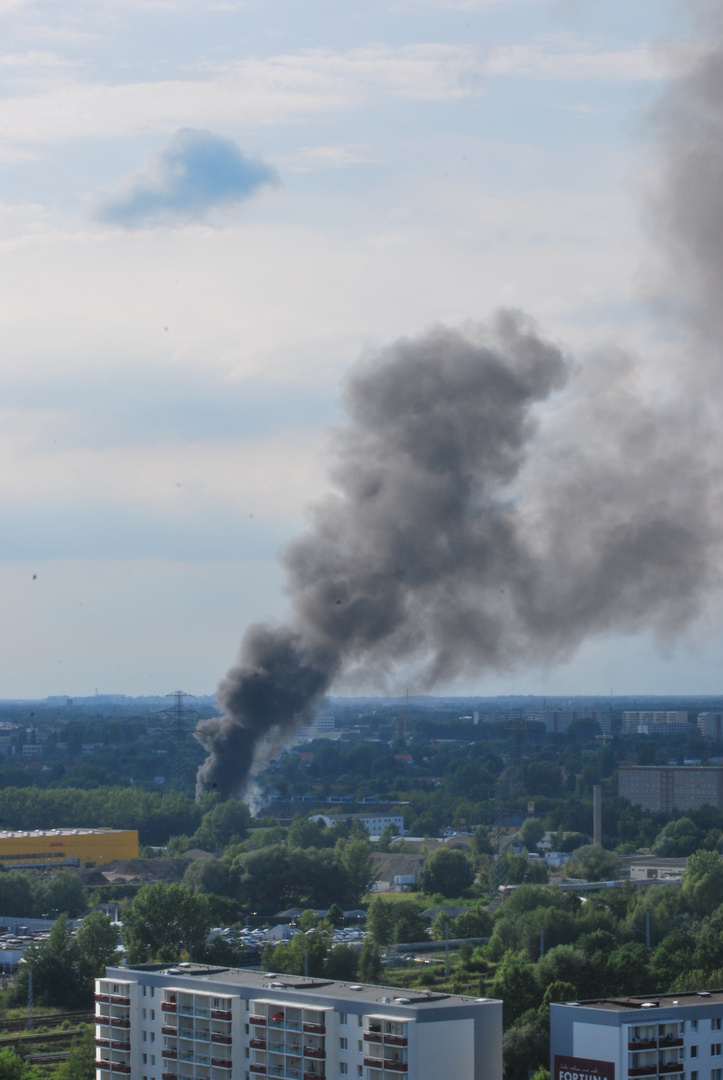 Feuer in Marzahn 2