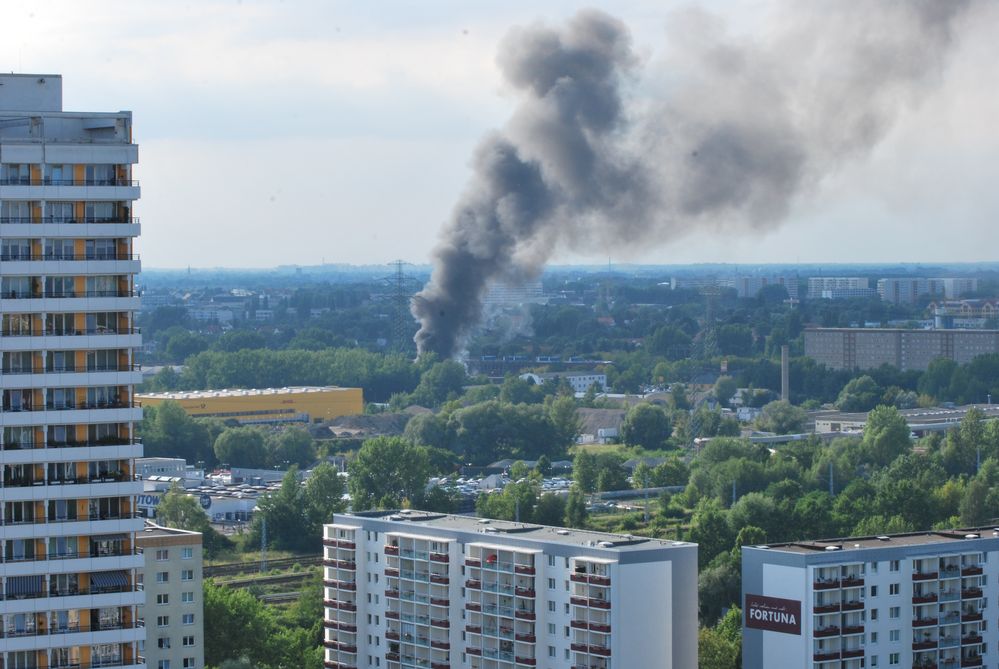 Feuer in Marzahn