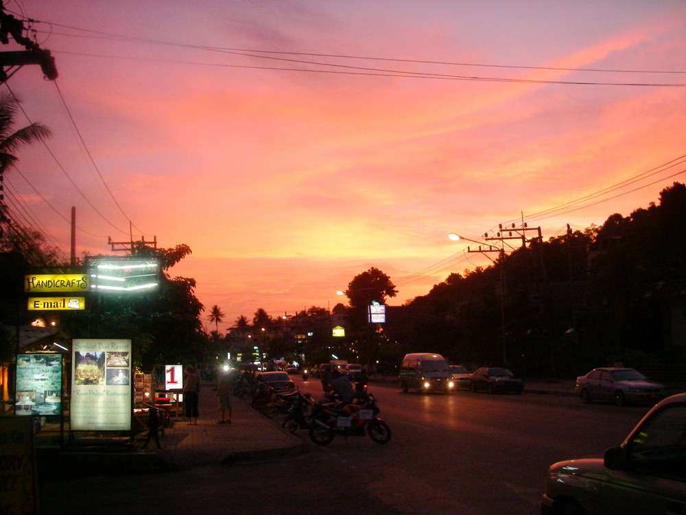 Feuer über Ao nang