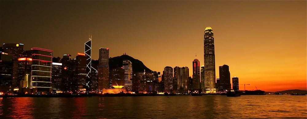 Feuer über Hong Kong