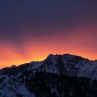 Feuer und Eis im Wallis-Grimselpaß von Belalp am Morgen