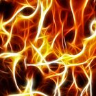 Feuer und Flamme abstrakt