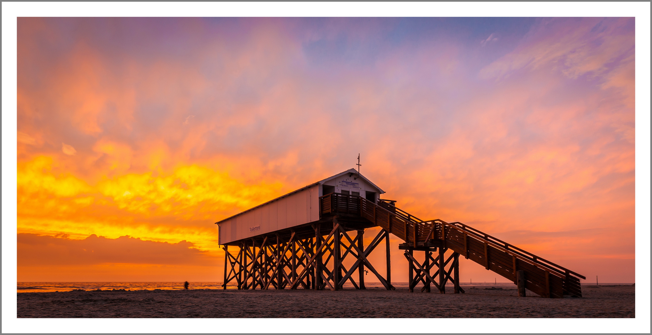 Feuer vor St. Peter-Ording