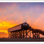 Feuer vor St. Peter-Ording