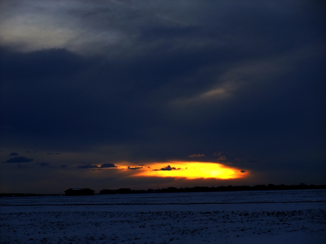 Feuerball am Horizont