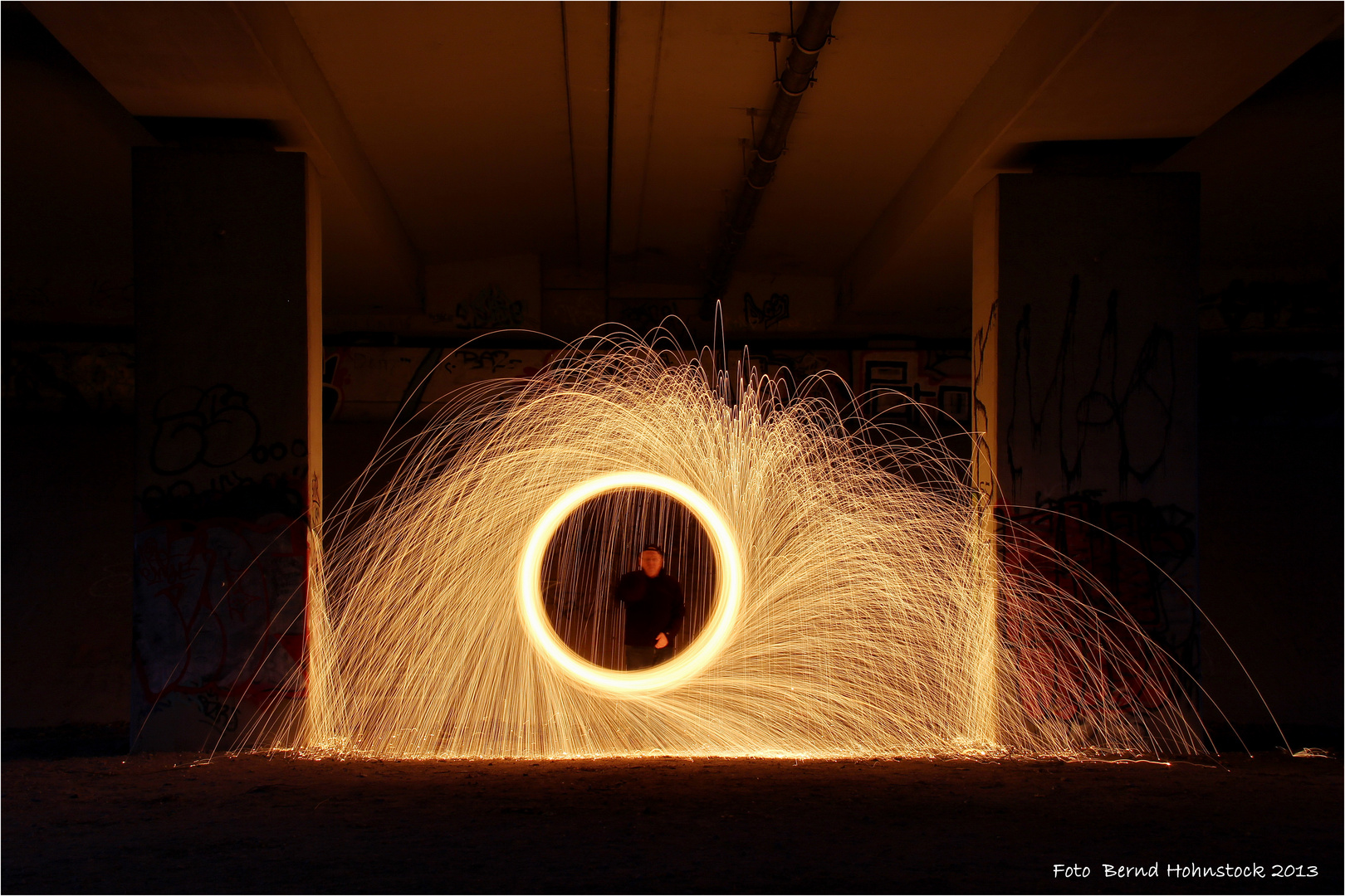 Feuerball am Niederrhein ....  mein erster Versuch als Akteur .....