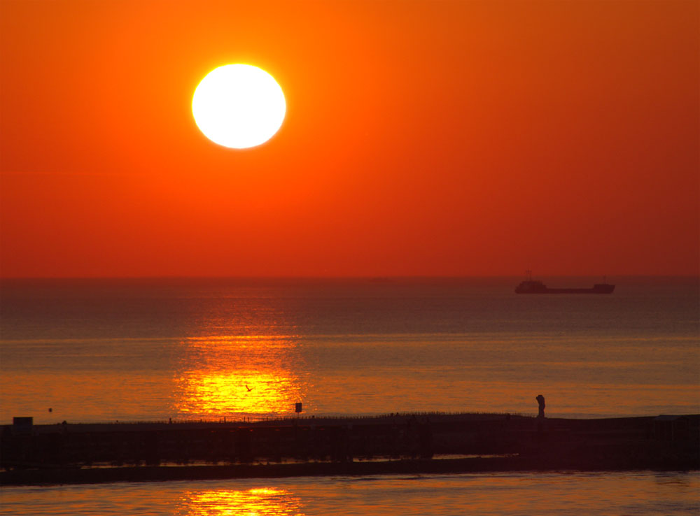 Feuerball in Warnemünde