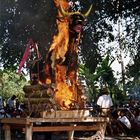 Feuerbestattung "Kremation" auf der Insel Bali