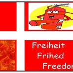 Feuerfeste Freiheits Fahne