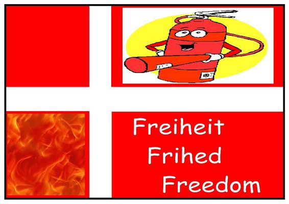 Feuerfeste Freiheits Fahne