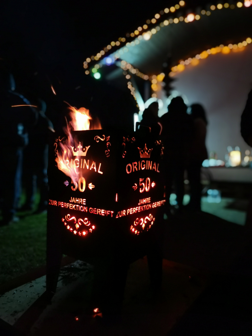 Feuerkorb Einweihung