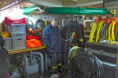 Feuerlöschboot - Technikräume im Boot unten - 5