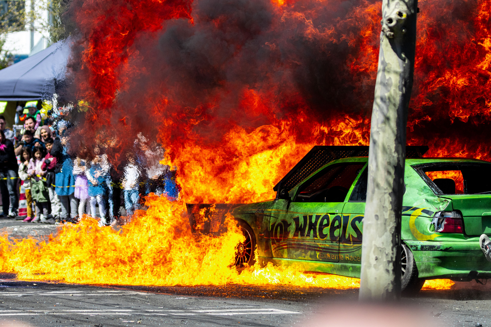 Feuermauer durchbrechen