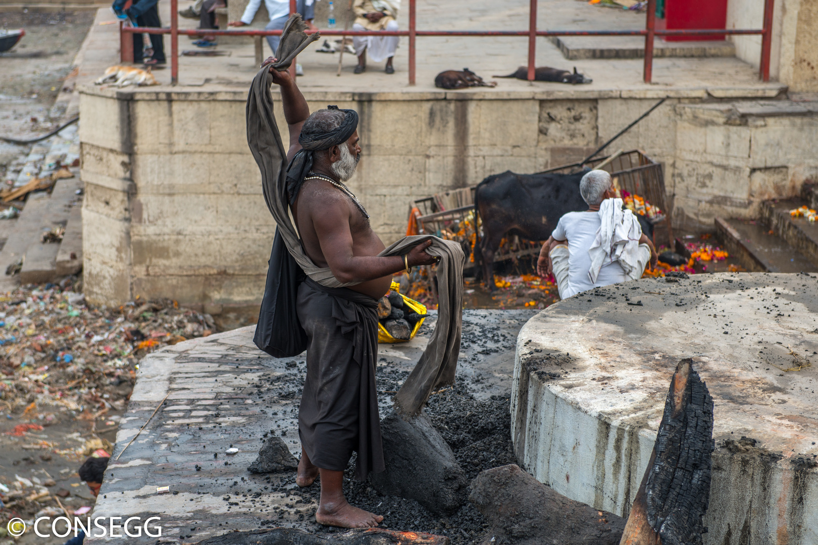 Feuermeister in Varanasi