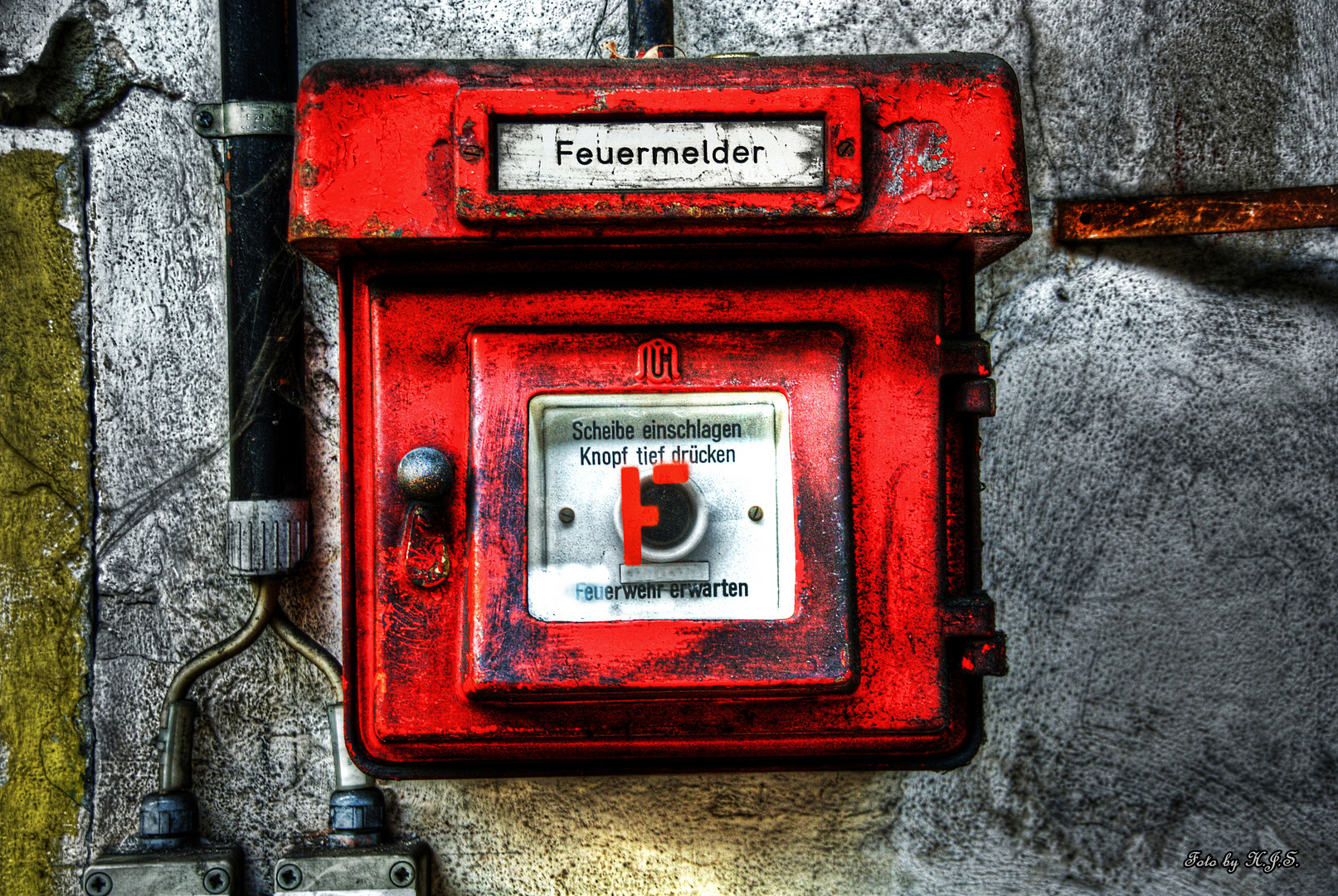 Feuermelder Druckknopfmelder