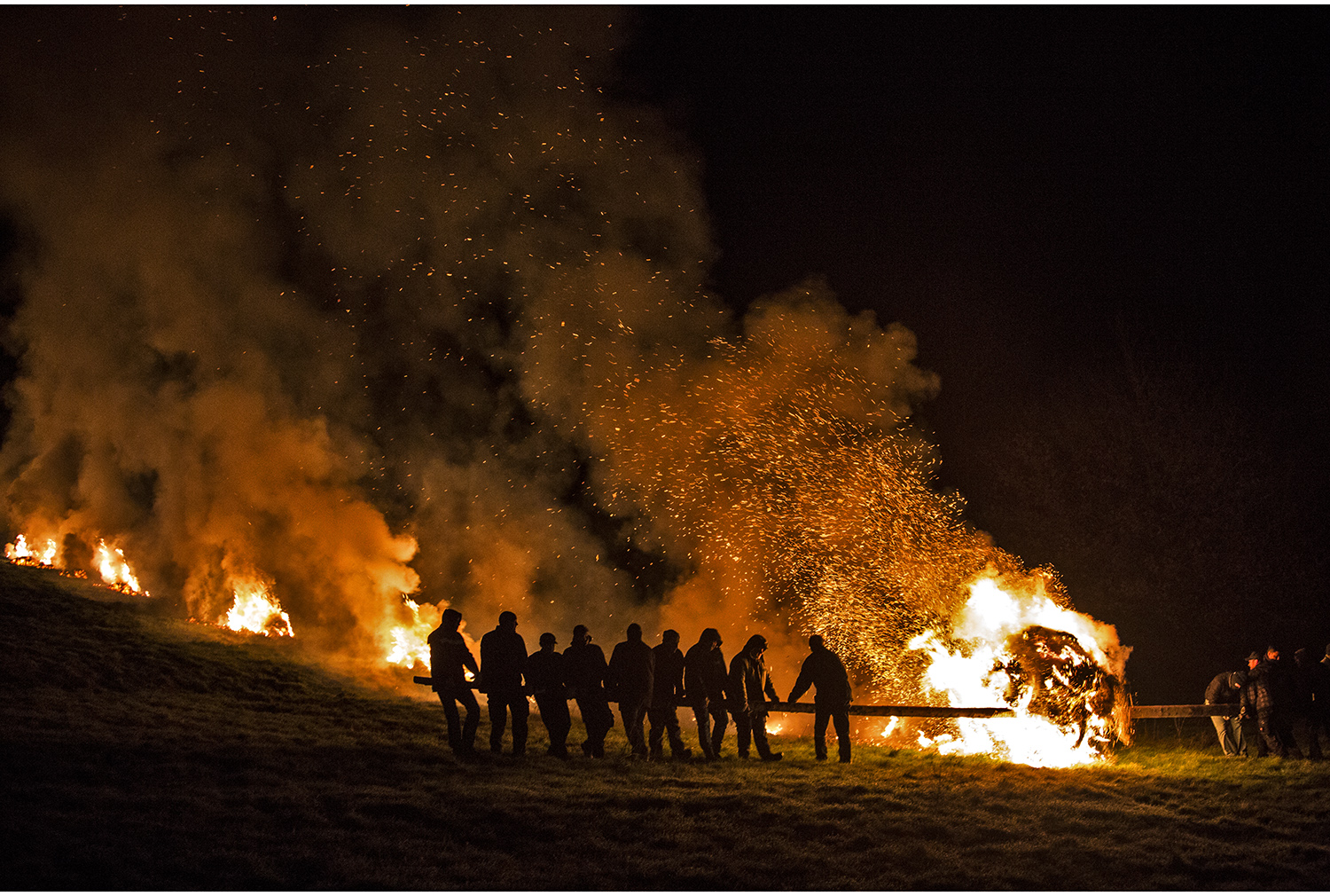 feuerrad rollen