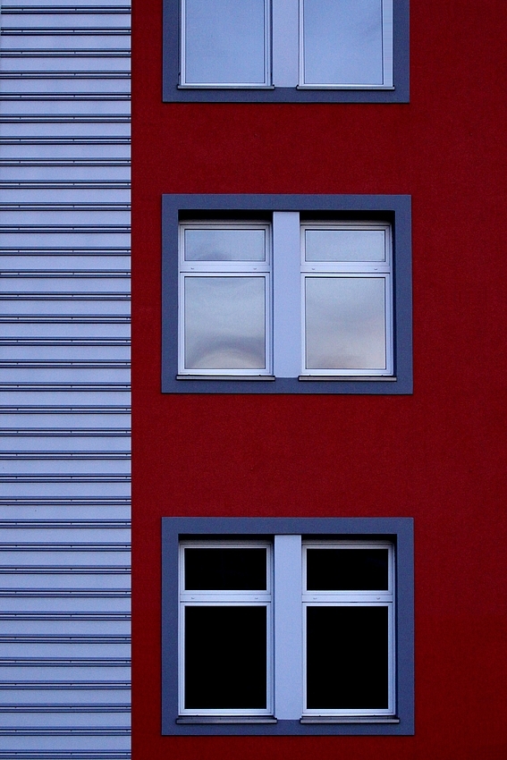 feuerrot ... geometrisch