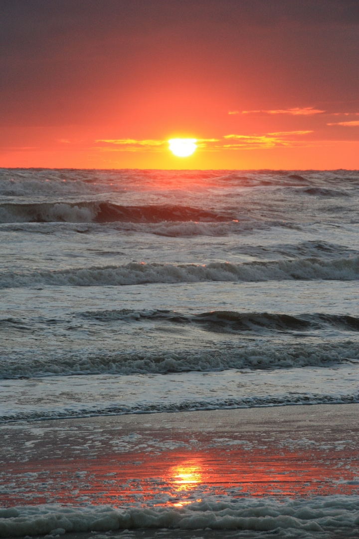 Feuerrot im Meer