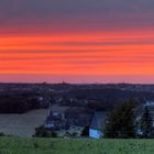 Feuerrotes Ruhrgebiet - Sonnenuntergang Blick von Gevelsberg nach Witten (17.Juni 2007)