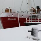 Feuerschiff "Borkum Riff" im Winter 2010