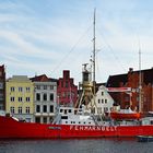 Feuerschiff FEHMARNBELT an der Lübecker Untertrave