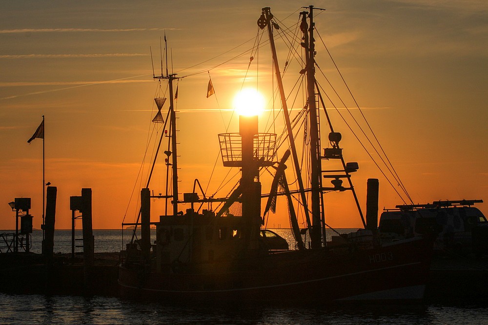 "Feuerschiff" - Sonnenuntergang in Schlüttsiel