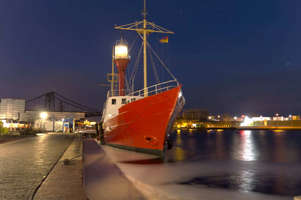 Feuerschiff Weser bei Nacht 2