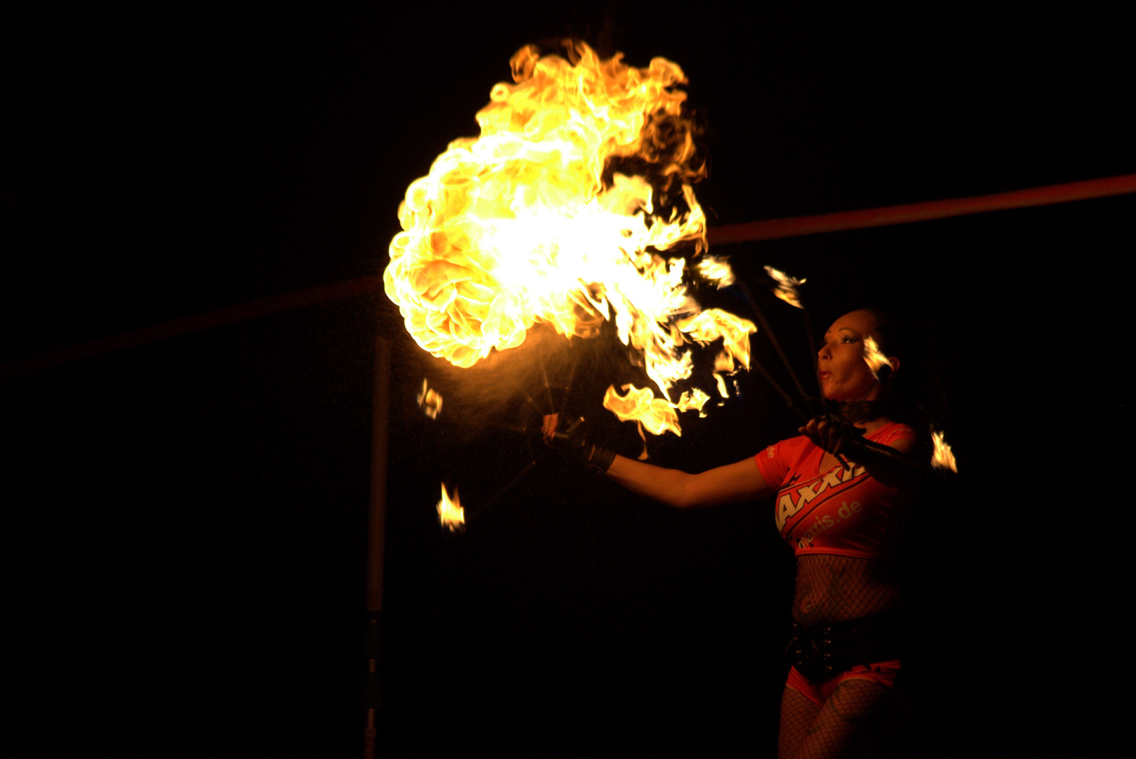 Feuerschlucker bei Night of the Jumps