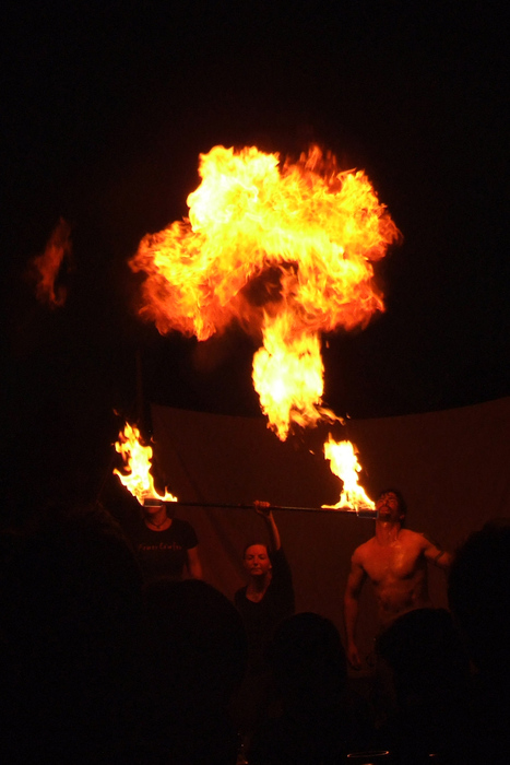 Feuershow auf Burg Rabenstein 2007
