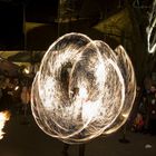 Feuershow auf dem historischen Weihnachtsmarkt in Siersburg