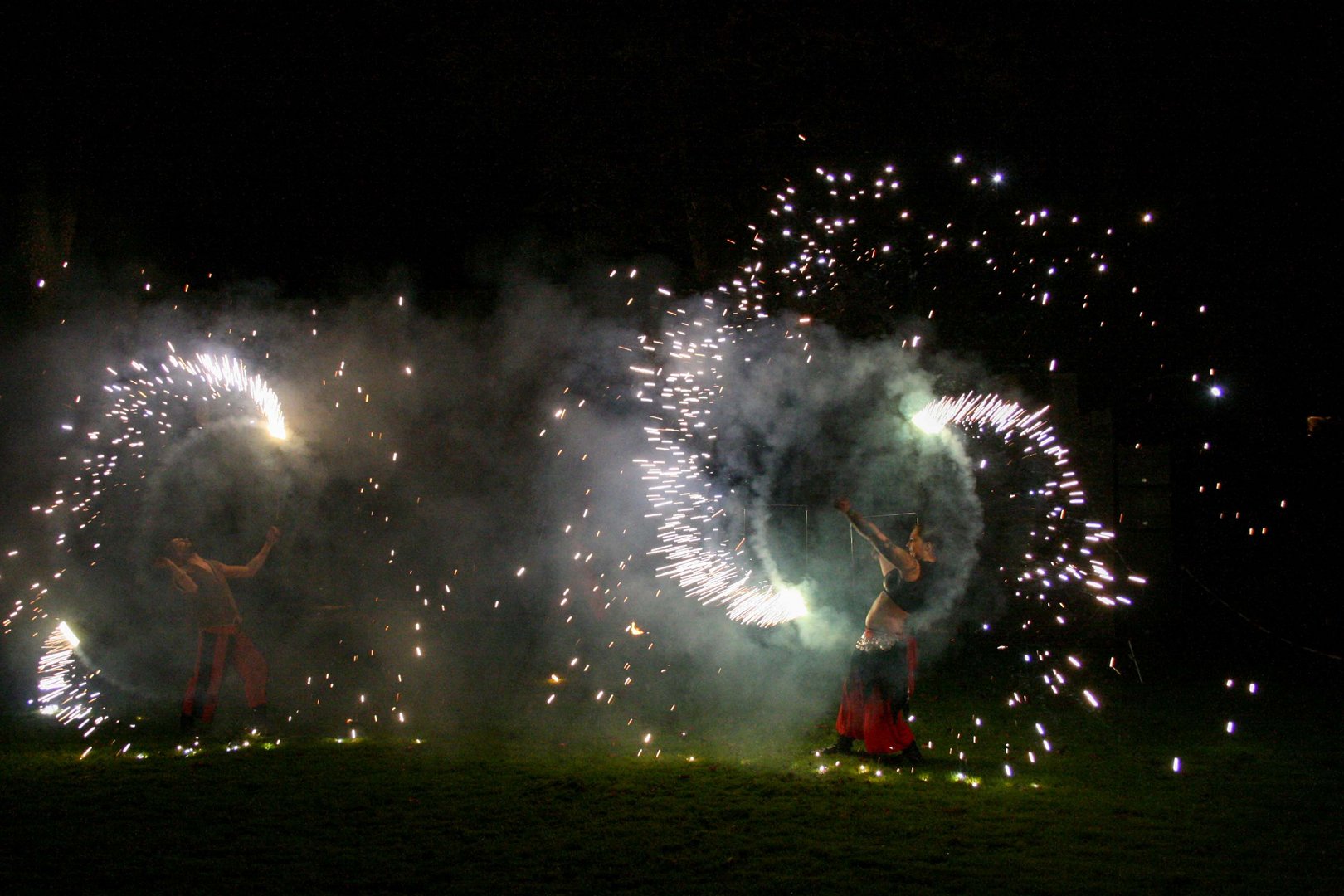 Feuershow beim Sehusafest