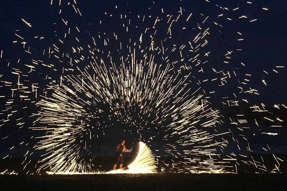 "Feuershow"  La Gomera